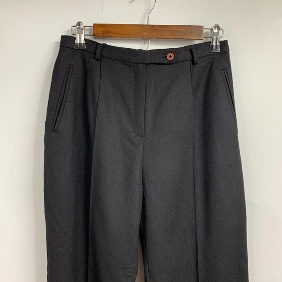 Donna‎ & Gabby Karan Women's 100% Wool Straight Leg Dress Trousers Size 10 - Picture 4 of 11
